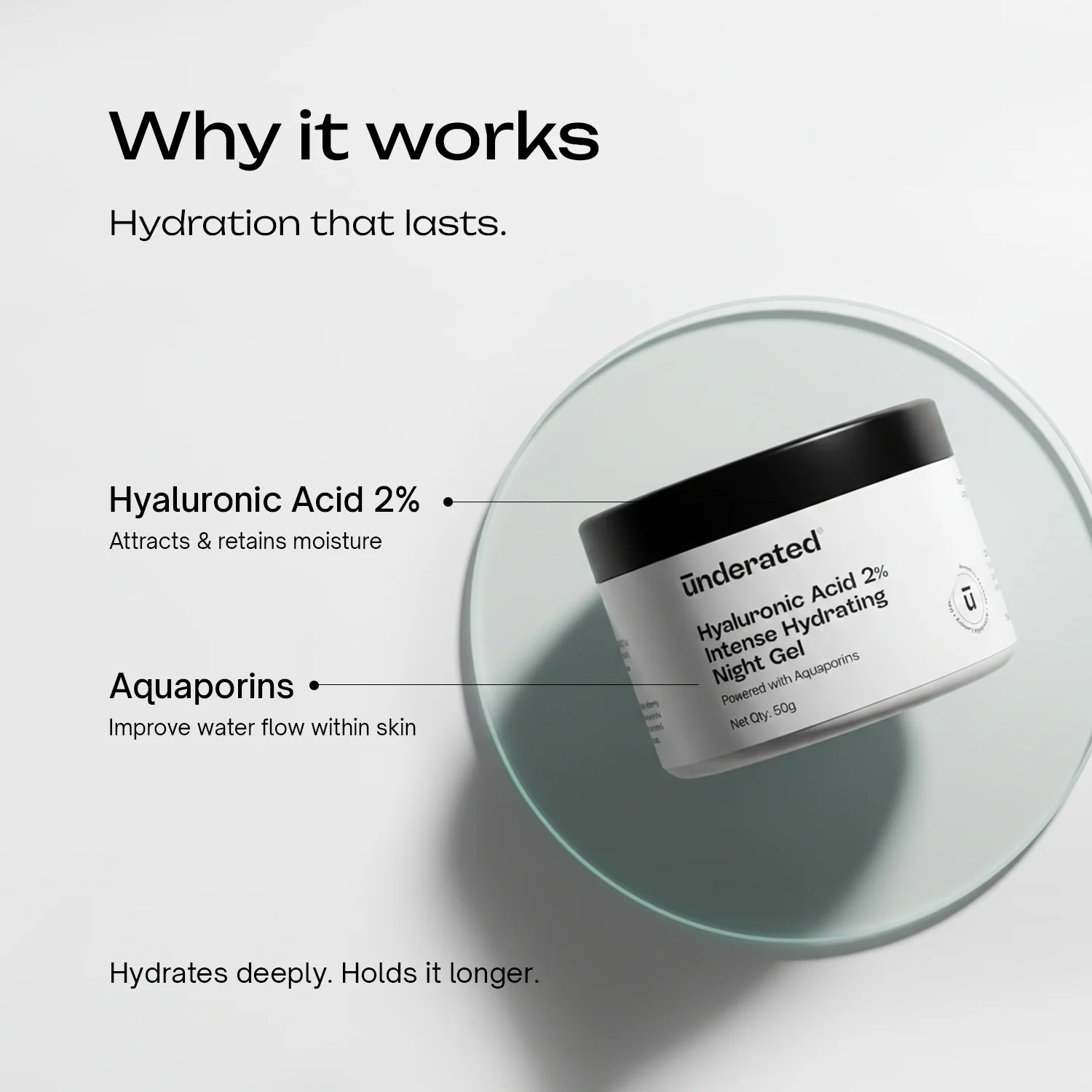 2% Hyaluronic Acid Intense Hydrating Night Gel - Image 3