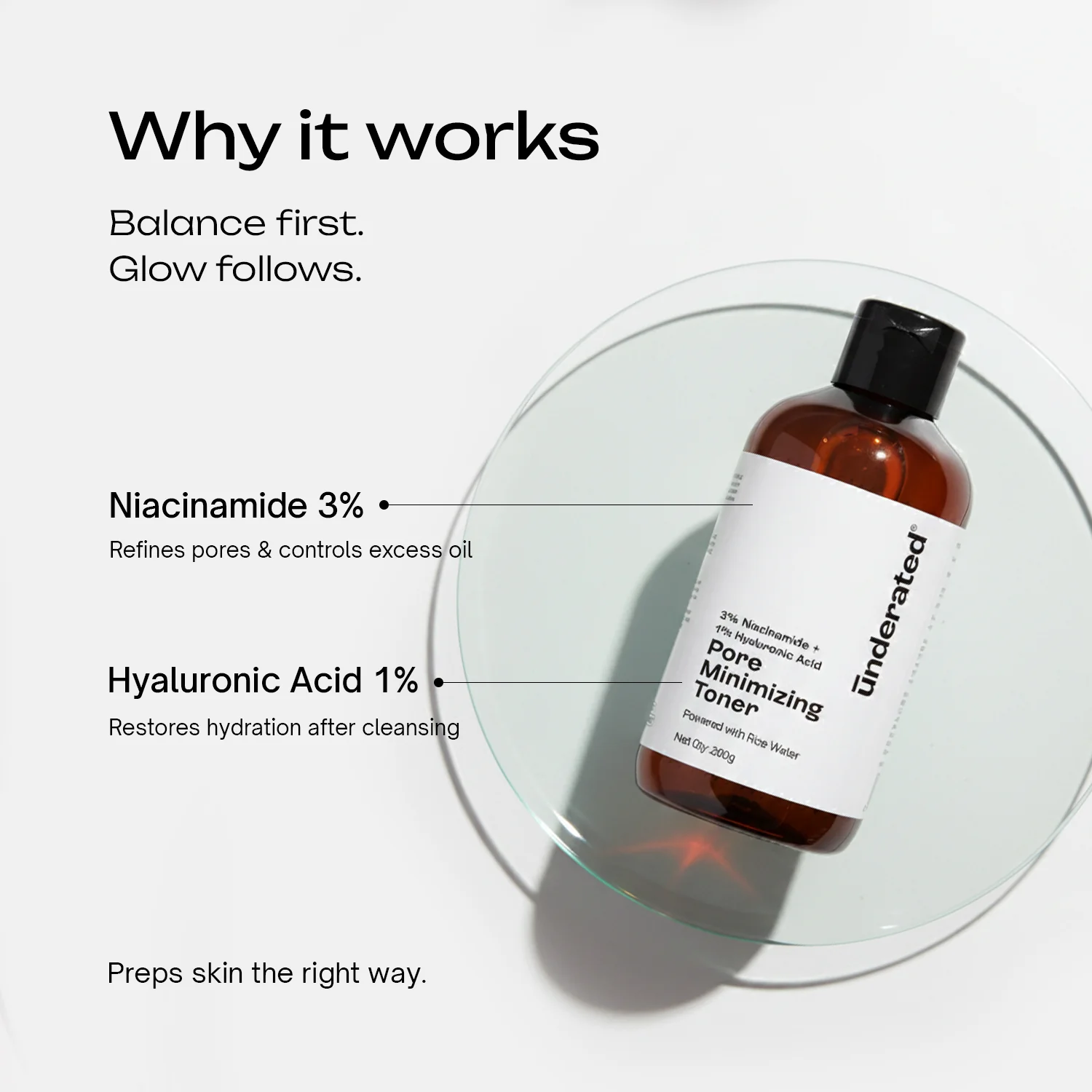 3% Niacinamide + 1% Hyaluronic Acid Pore Minimizing Toner - Image 3