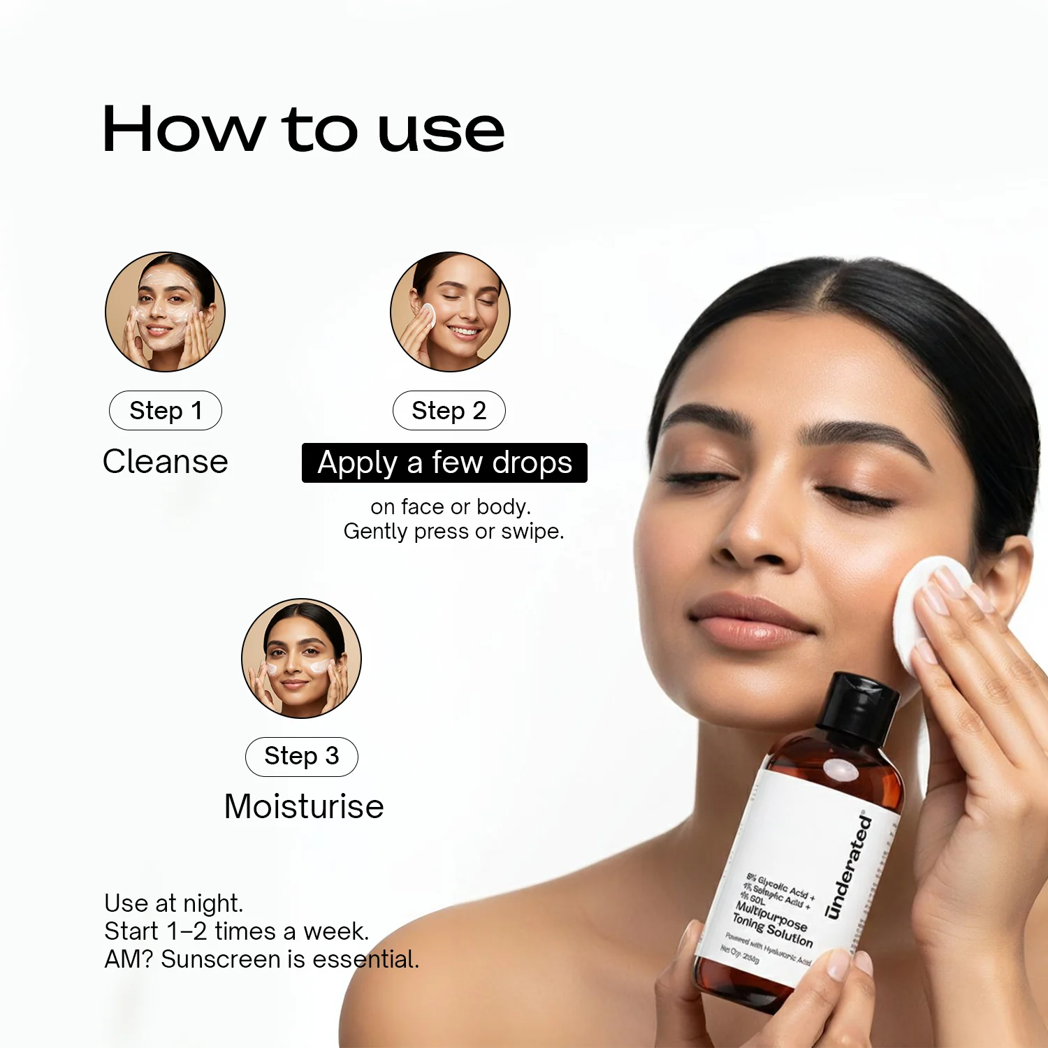 8% Glycolic Acid + 1% Salicylic Acid + 1% GDL Multipurpose Toning Solution - Image 9