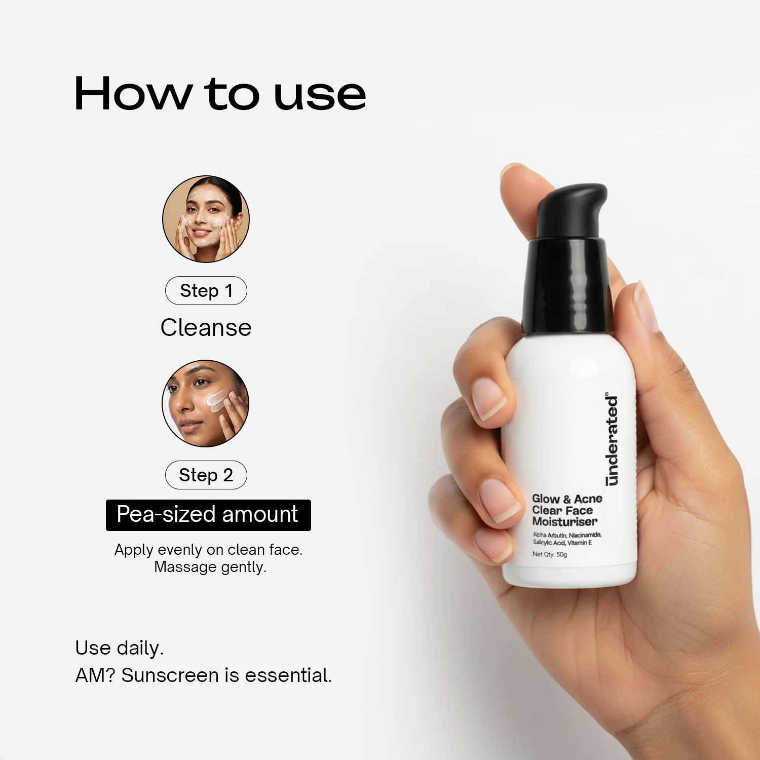 Glow and Acne Clear Face Moisturiser - Image 8