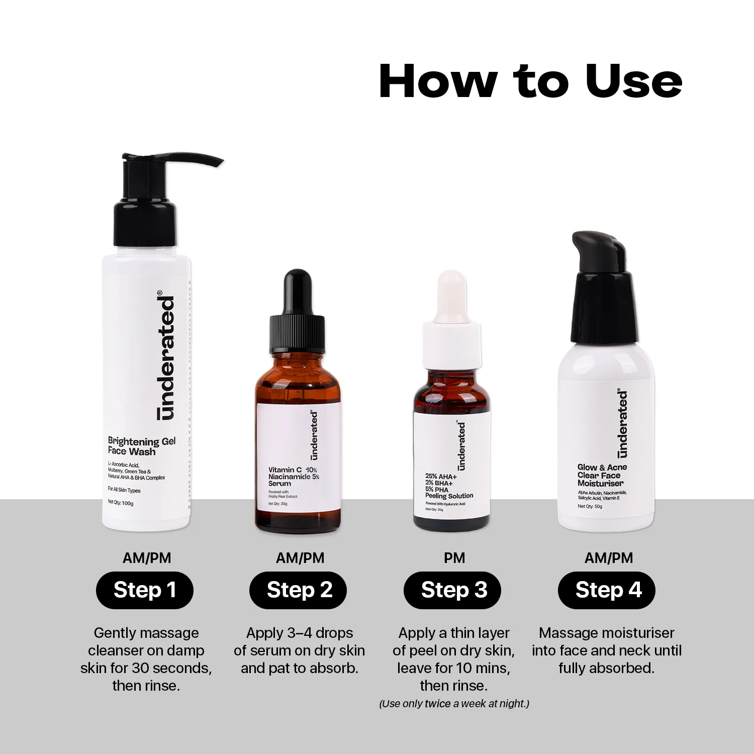 Glow And Bright Skin Care Routine Kit For Men & Women - Image 4