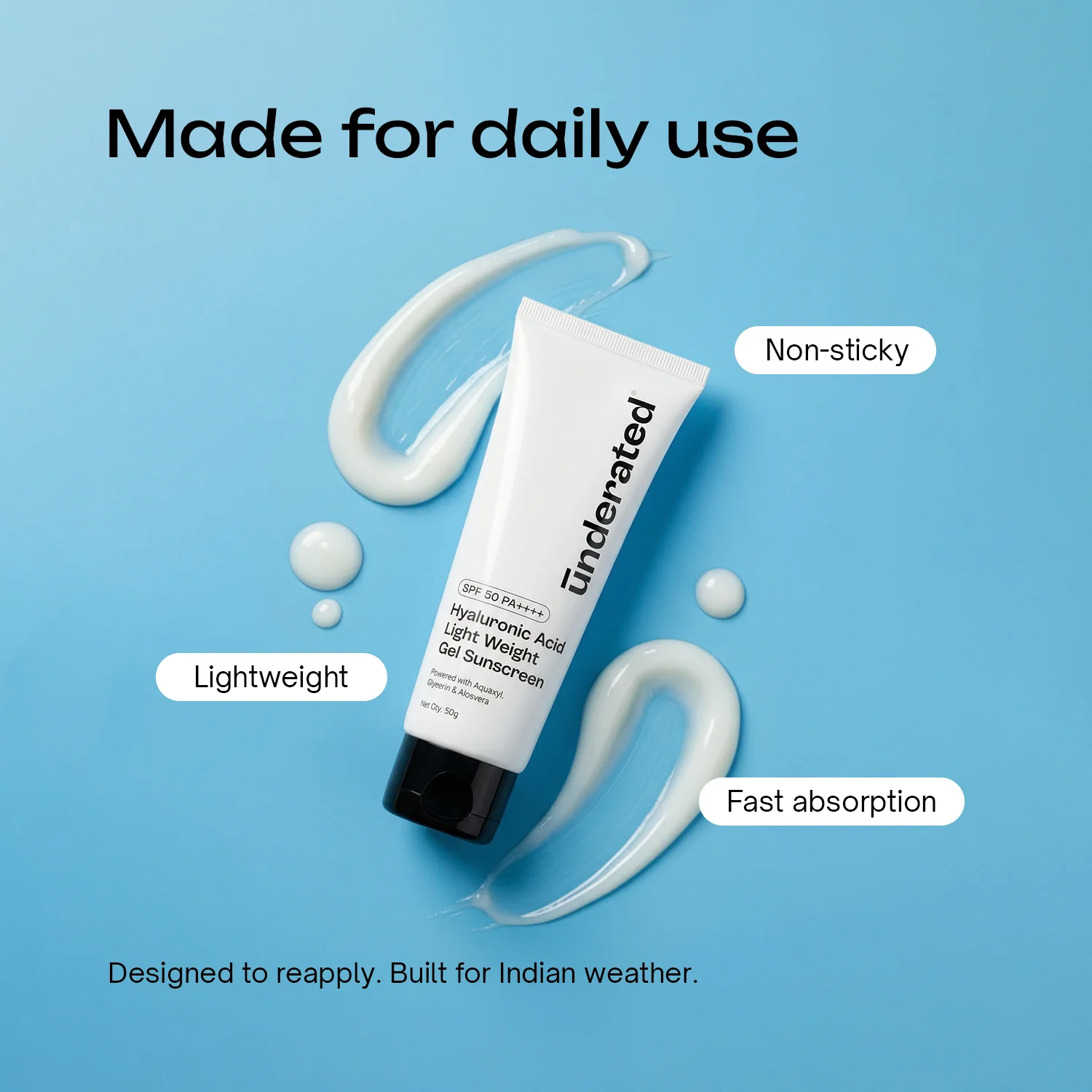 Hyaluronic Acid Lightweight Gel Sunscreen SPF 50 PA++++ - Image 5